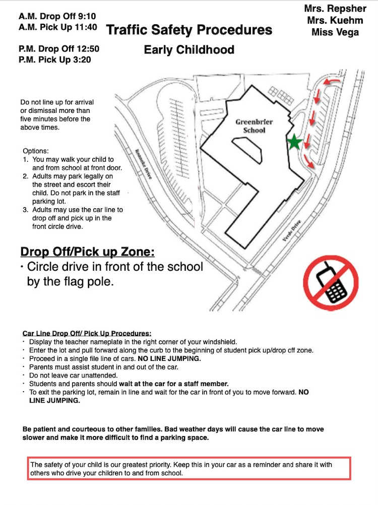 EC Front Student Drop-off
